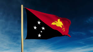 Flaga Papui-Nowej Gwinei. Źródło: Shutterstock