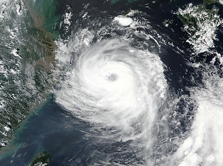 Tajfun Bavi. Źródło Wikicommons