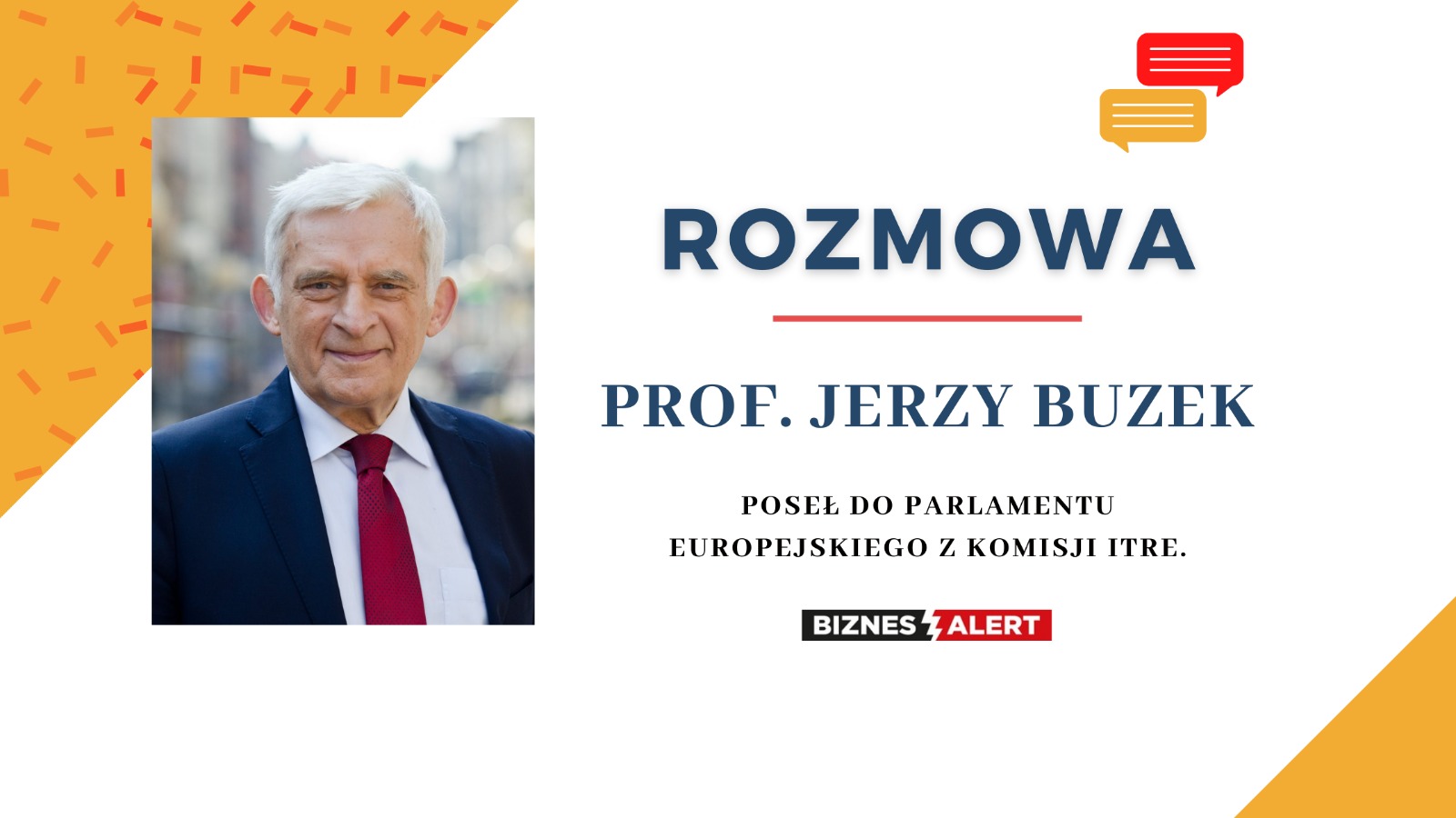 Prof. Jerzy Buzek. Grafika: Gabriela Cydejko