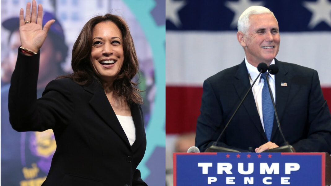 Kamala Harris i Mike Pence. Grafika: Gabriela Cydejko