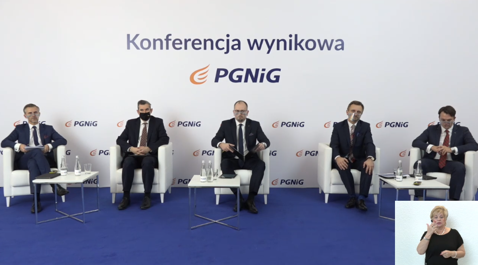 Konferencja wynikowa PGNiG z 19 listopada 2020 roku. Fot. PGNiG