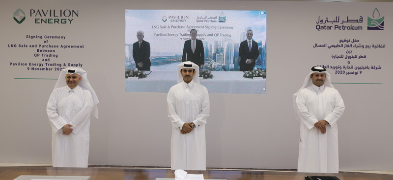 Asygnata umowy na dostawy LNG z Kataru do Singapuru. Fot. Qatar Petroleum