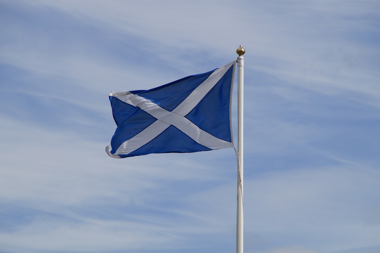 Flaga Szkocji. Źródło Pixabay
