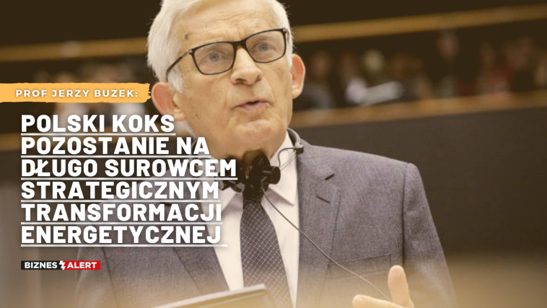 Jerzy Buzek. Grafika: Gabriela Cydejko