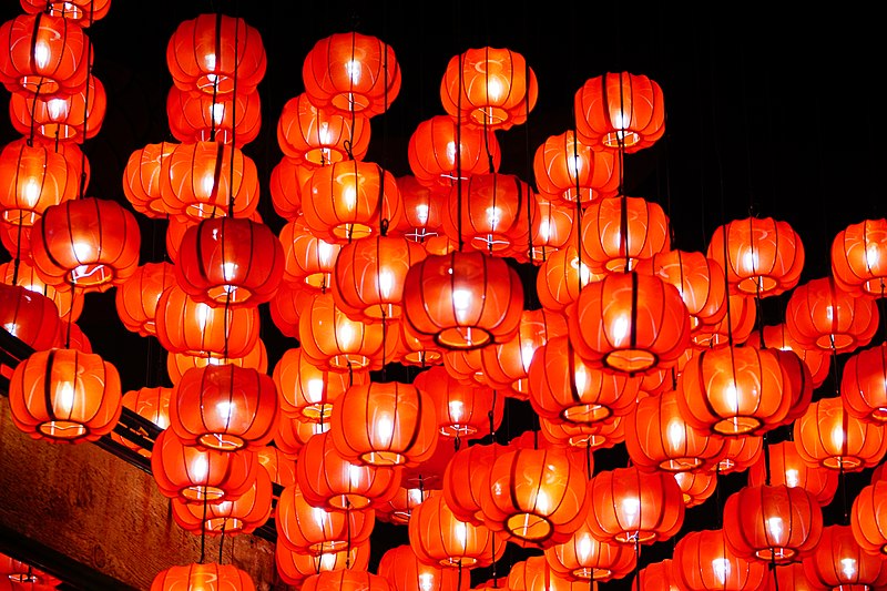 Lampiony noworoczne w Chinach. Fot. Wikimedia Commons