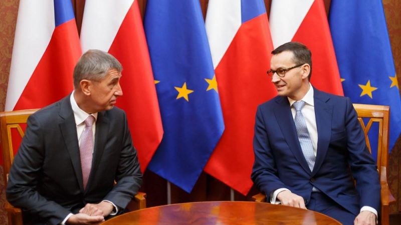 Premierzy Czech i Polski Andrej Babisz oraz Mateusz Morawiecki. Fot. Ministerstwo spraw zagranicznych