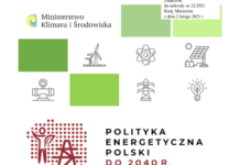 Nagłówek Polityki Energetycznej Polski do 2040 roku, czyli tzw. strategii energetycznej. Fot. Wojciech Jakóbik