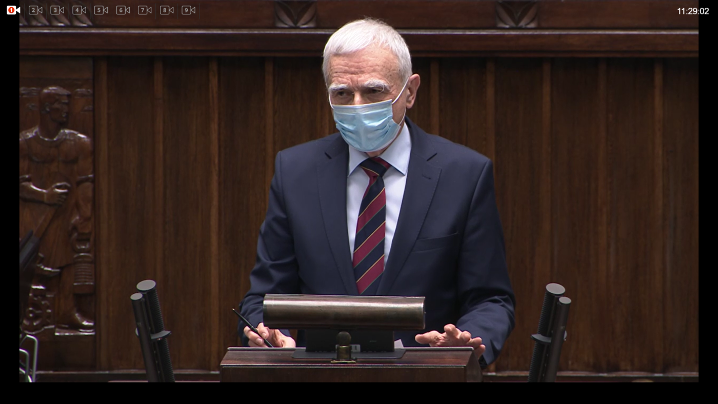 Piotr Naimski podczas posiedzenia Sejmu RP. Fot. Sejm RP/Bartłomiej Sawicki/BiznesAlert.pl
