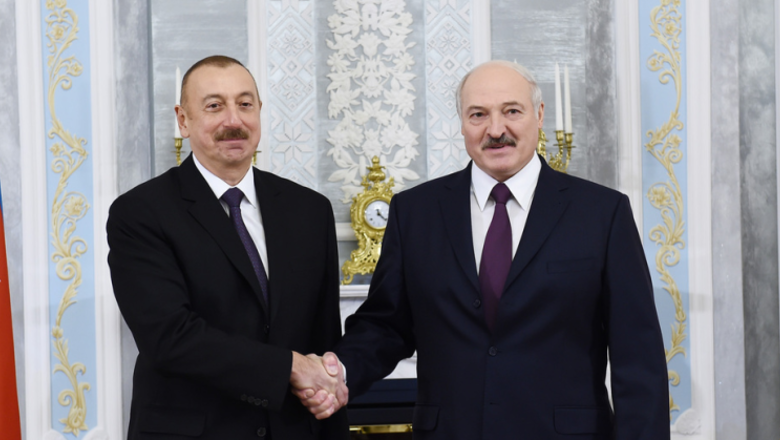 Aleksandr Łukaszenka i Ilham Alijew fot prezydent BY
