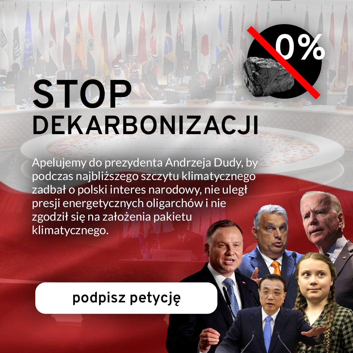 Grafika promująca petycję Polonia Christiana. Grafika: Polonia Christiana