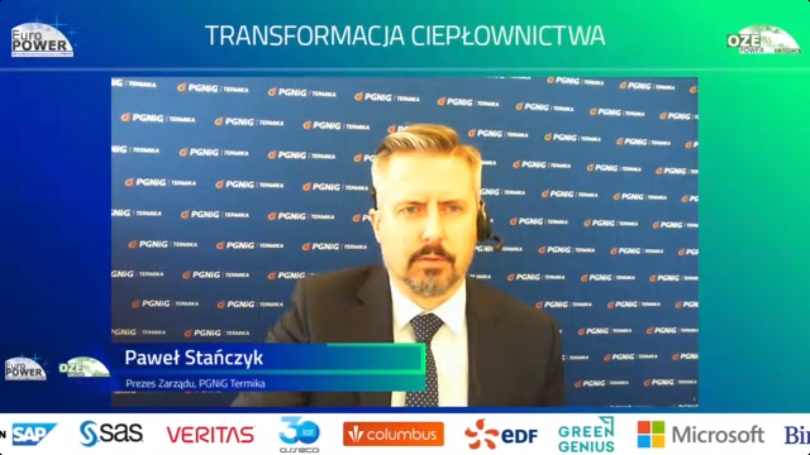 Prezes PGNiG Termika Paweł Stańczyk na konferencji EuroPOWER 2021. Fot. BiznesAlert.pl