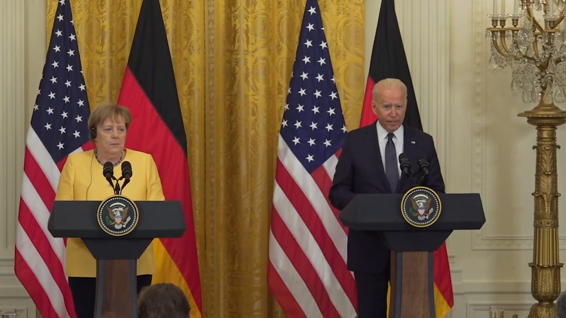 Angela Merkel i Joe Biden w Białym Domu. Fot. Urząd Kanclerski w Niemczech