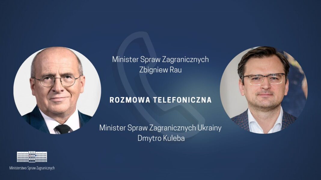 Zbigniew Rau i Dmytro Kuleba. Fot. MSZ