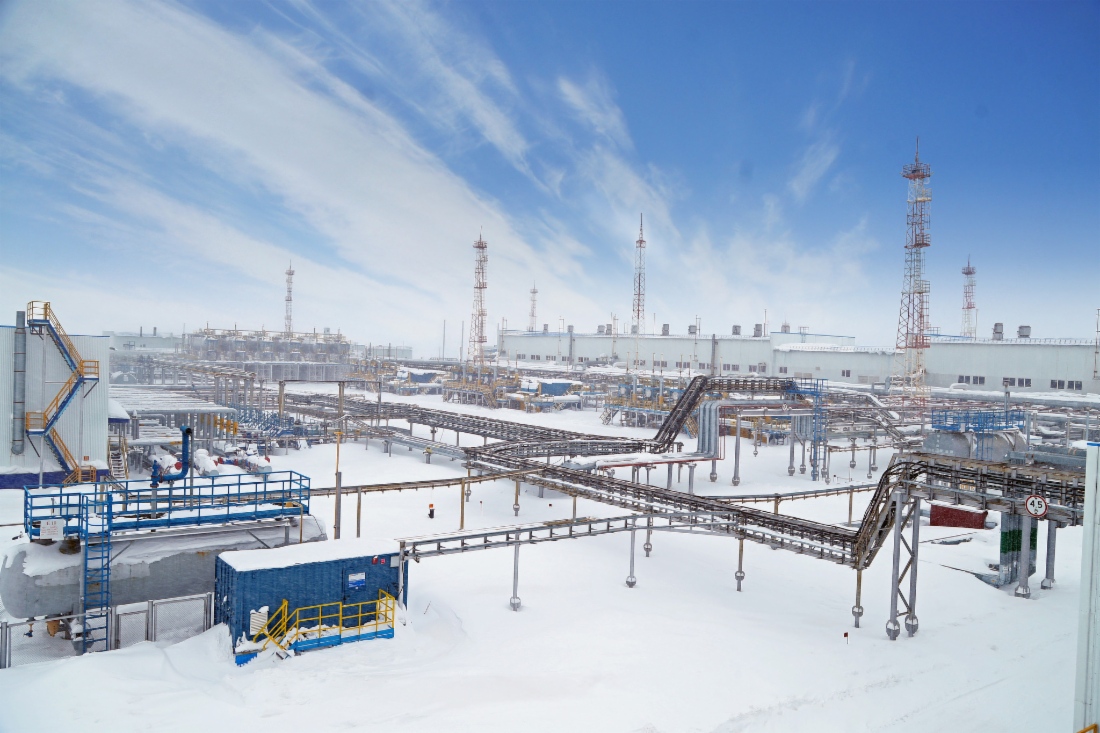 Instalacja przerobu gazu Urengoj. Fot. Gazprom