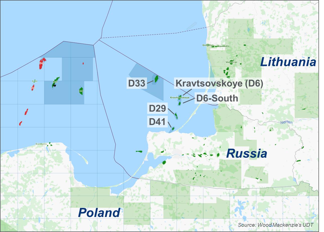 Pola Naftowe u wybrzeży Obwodu Królewieckiego fot. WM