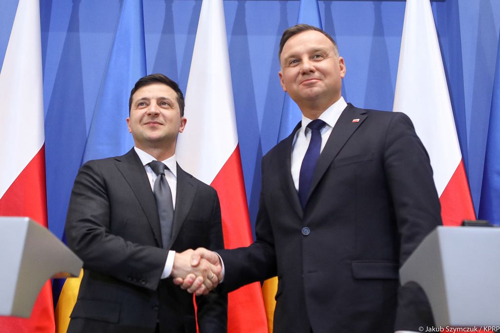 Prezydenci Polski i Ukrainy Andrzej Duda oraz Wołodymyr Zełeński. Fot. Kancelaria Prezydenta RP