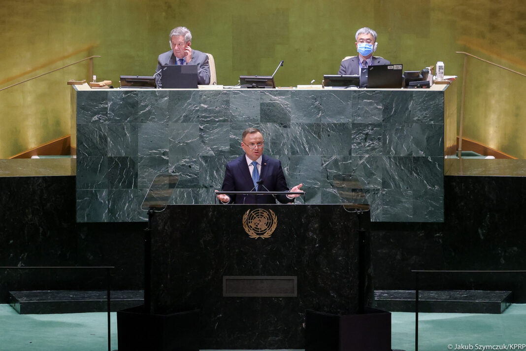 Prezydent Andrzej Duda w ONZ. Fot. Kancelaria Prezydenta RP