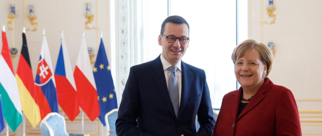 Angela Merkel i Mateusz Morawiecki. Fot. Kancelaria Premiera