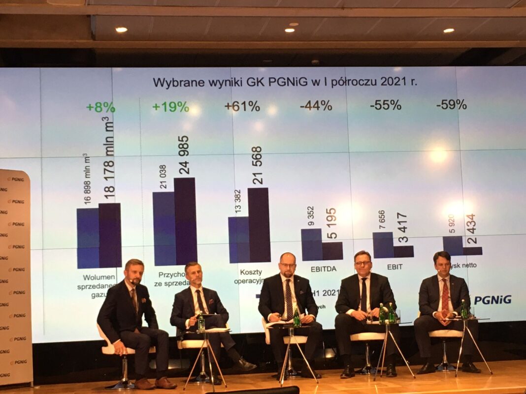 Konferencja wynikowa PGNiG. Fot. Mariusz Marszałkowski