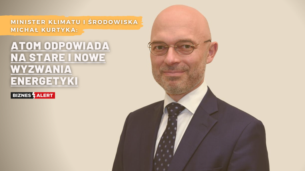 Minister klimatu i środowiska Michał Kurtyka. Grafika: Gabriela Cydejko.