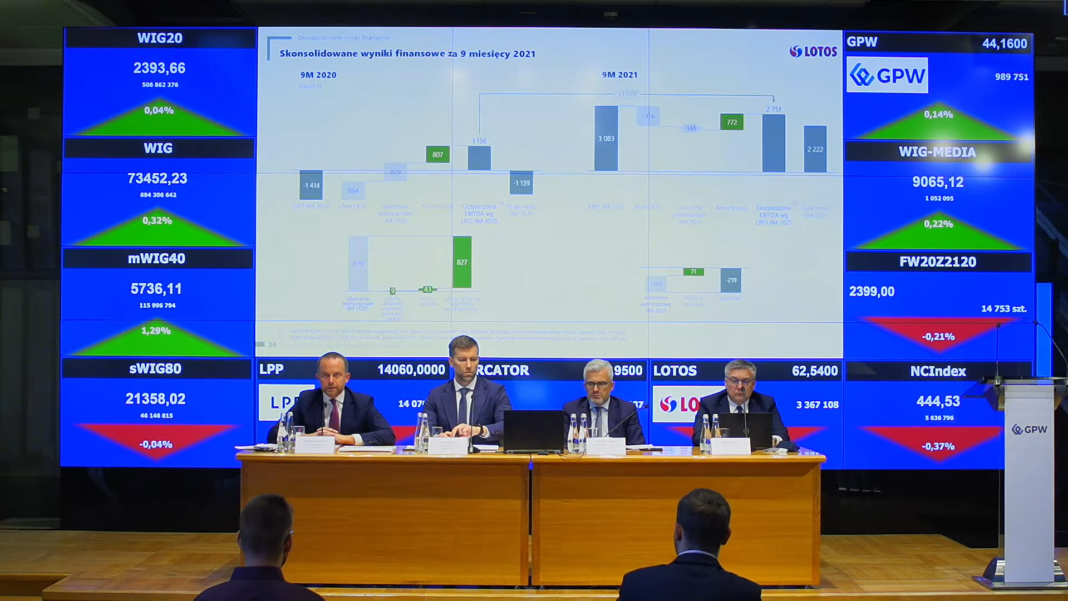 Konferencja prasowa Grupy Lotos. Fot. BiznesAlert.pl.