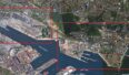 Bałtycki Terminal Kontenerowy w sąsiedztwie Stoczni Marynarki Wojennej RP. Fot. Google Maps