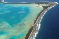Tuvalu z lotu ptaka. Źródło Wikicommons