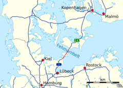 Tunel Fehmarnbelt (dun. Femern Bælt-tunnelen). Źródło: wikipedia