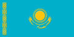 Flaga Kazachstanu. Fot. Wikimedia Commons.