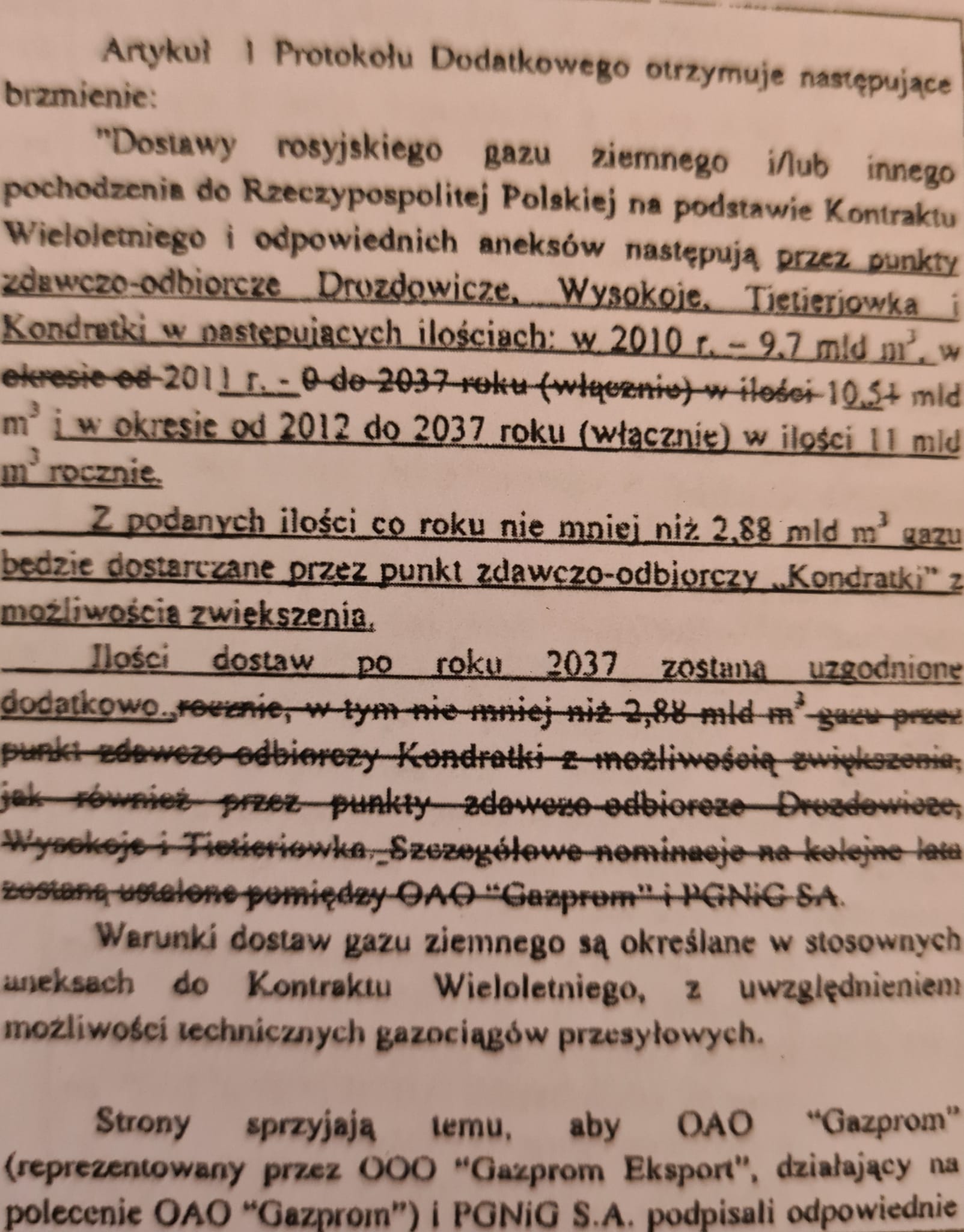 Protokół do kontraktu jamalskiego. Fot. Wojciech Jakóbik.