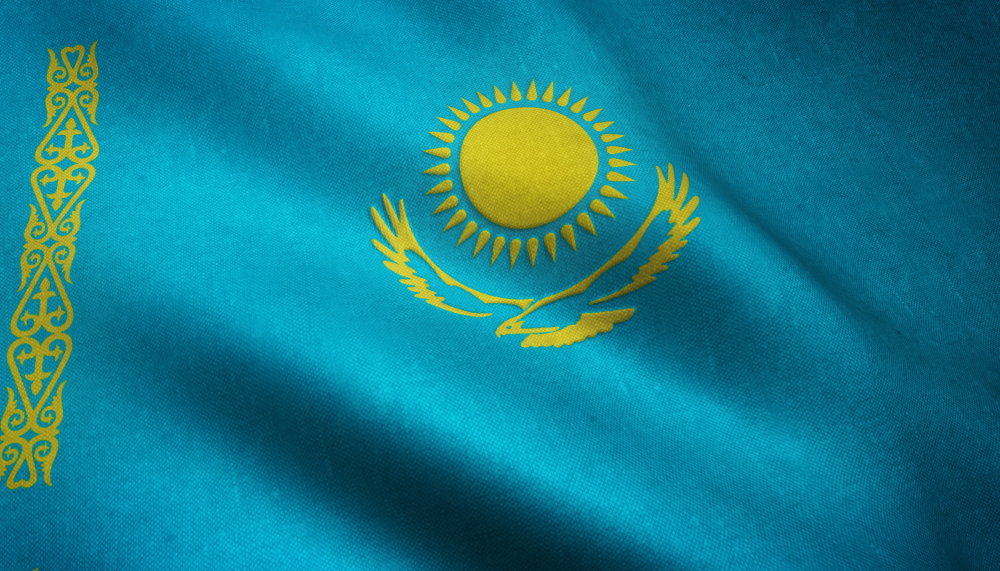 Flaga Kazachstanu. Fot. Freepik.pl