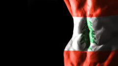 Flaga Libanu. Fot. Freepik.com.