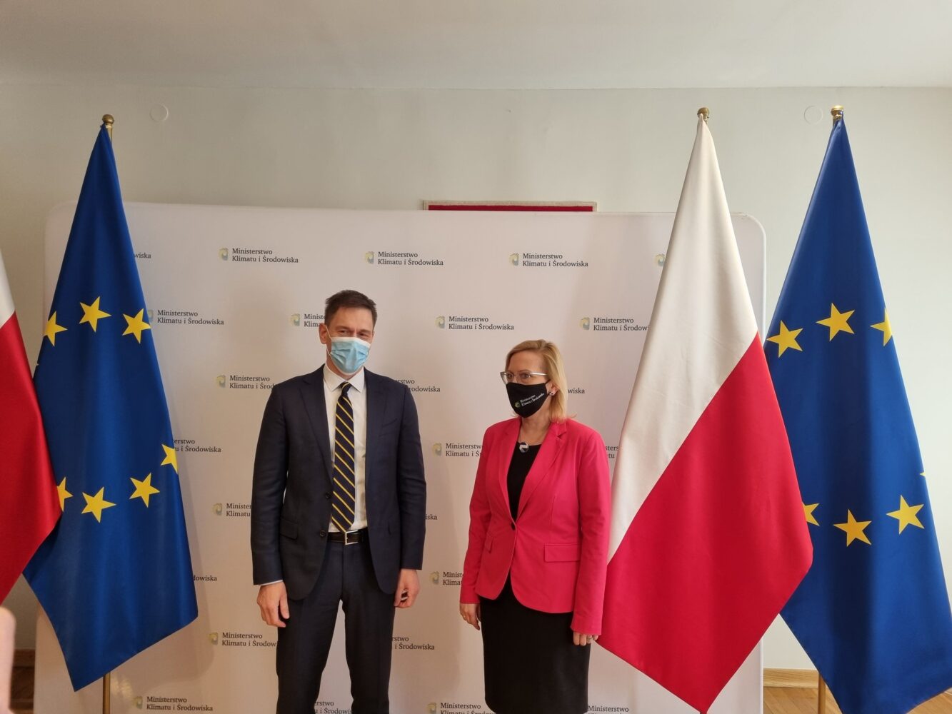 Anna Moskwa i Dainius Kreivys. Fot. Twitter.