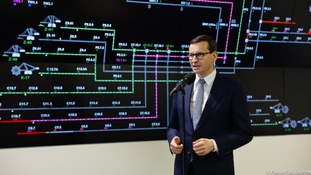 Mateusz Morawiecki w Elektrowni Turów. Fot. Kancelaria Premiera.