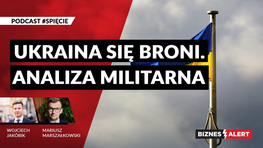 Ukraina się broni. Grafika: Julia Pągowska