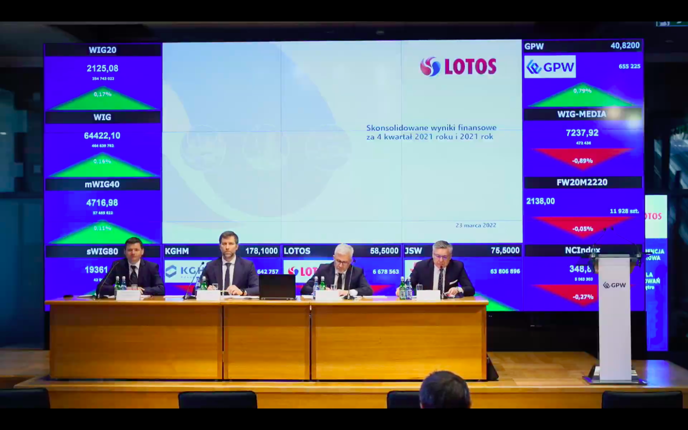 Konferencja prasowa Grupy Lotos. Fot. Michał Perzyński