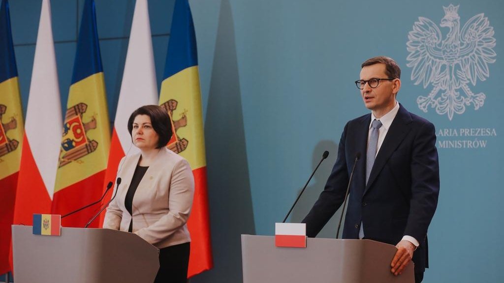 Natalia Gavrilita i Mateusz Morawiecki. Fot. Kancelaria Premiera.