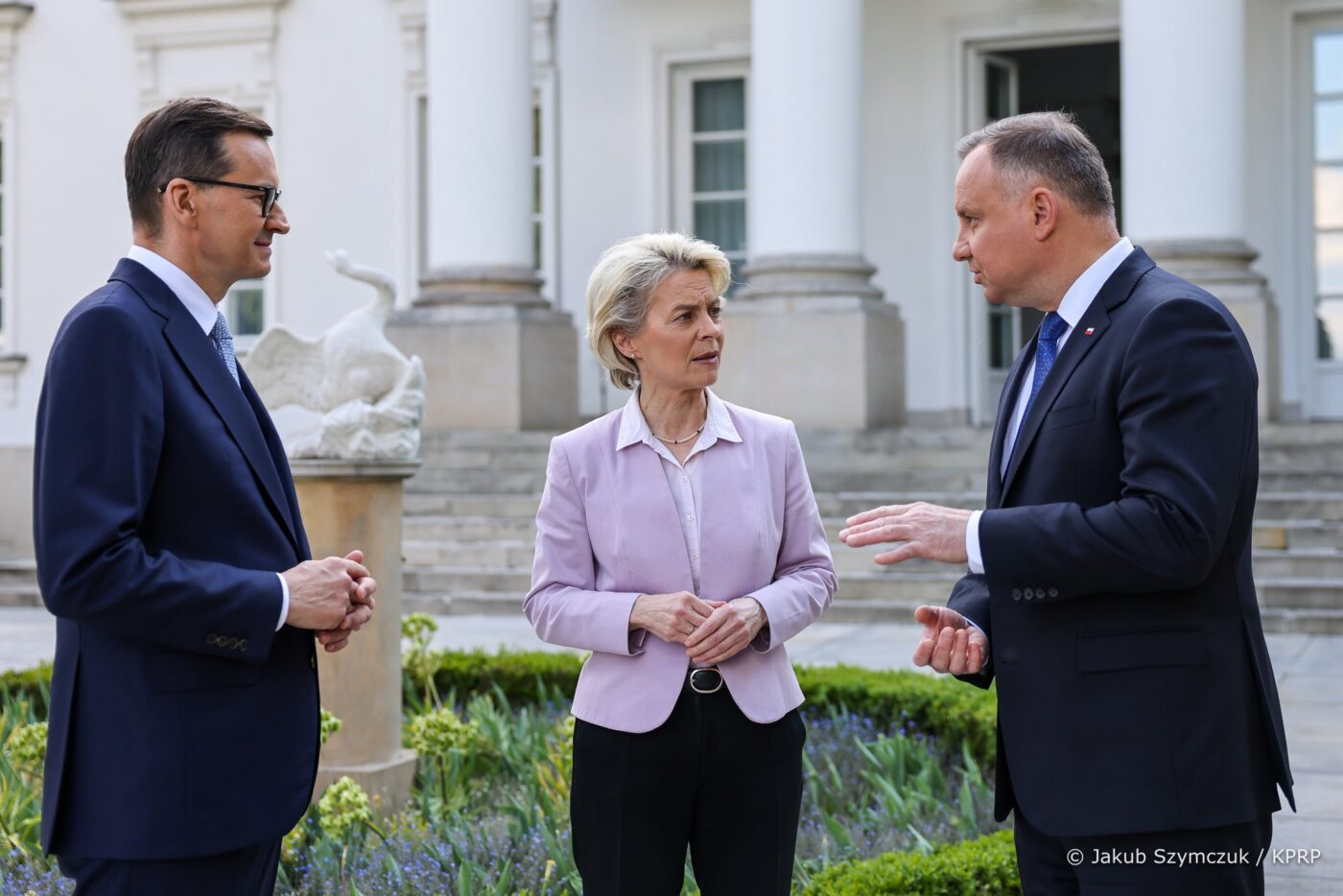 Rozmowy przewodniczącej Komisji Europejskiej, premiera i prezydenta RP. Fot. Kancelaria Prezydenta RP.