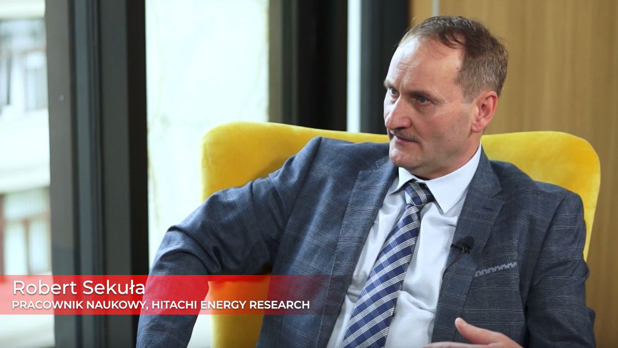 Robert Sekuła, pracownik naukowy Hitachy Energy Research. Fot. BiznesAlert.pl