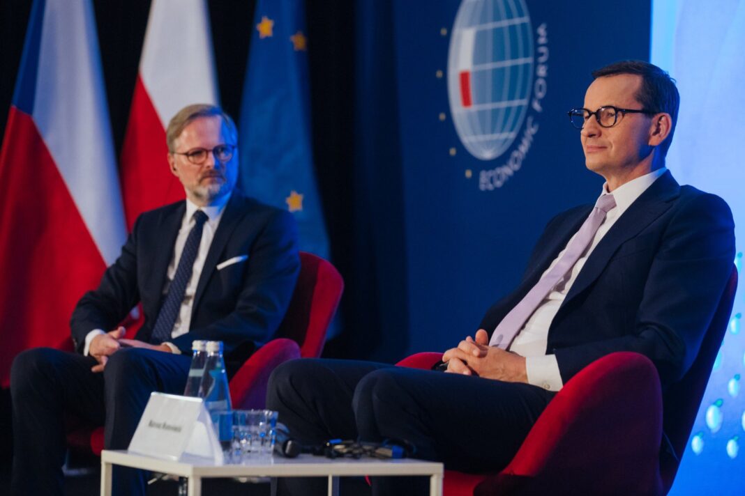 Mateusz Morawiecki i Peter Fiala. Fot. Kancelaria Premiera.