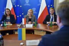Spotkanie minister Anny Moskwy z ambasadorem Ukrainy w Polsce Wasylem Zwaryczem. Fot. MKiŚ