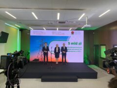 Konferencja prasowa o wsparciu dla przedsiębiorstw energochłonnych. Fot. Michał Perzyński