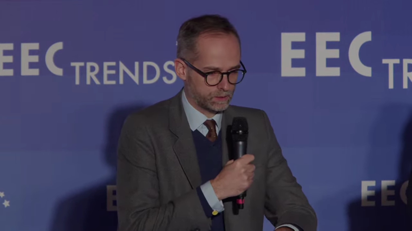 Wiceminister klimatu i środowiska Adam Guibourge-Czetwertyński na EEC Trends. Fot. Michał Perzyński