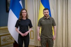 Sanna Marin i Wołodymyr Zełeński. Fot. Kancelaria Prezydenta Ukrainy.