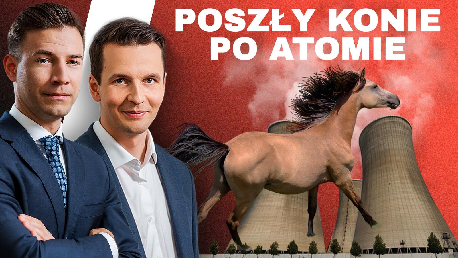 Poszły konie po atomie. Grafika: Mikołaj Teperek.