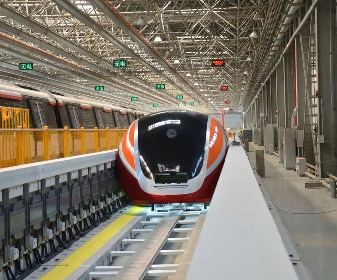 Pociąg Maglev. Źródło: Twitter/China Daily 