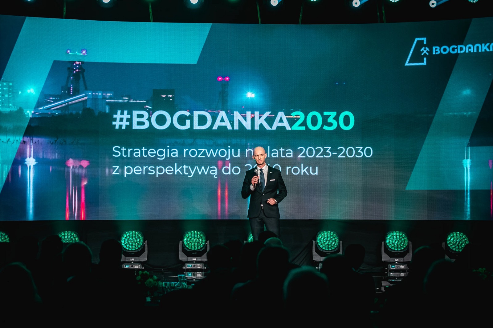 Prezes Kopalni Bogdanka prezentuje nową strategię. Fot. Bogdanka Lubelski Węgiel.