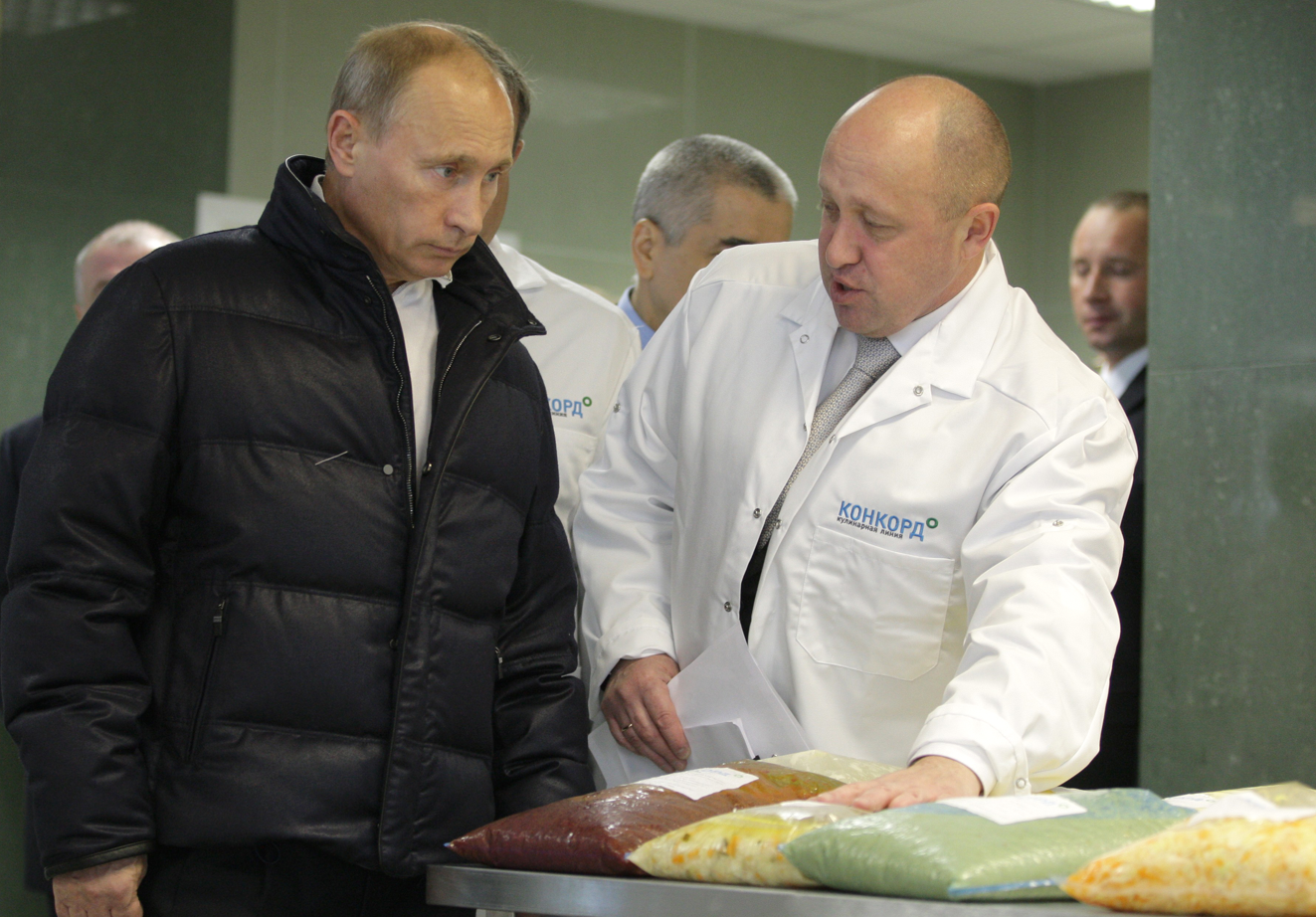 Władimir Putin i Jewgienij Prigożyn, Źródło: wikipedia