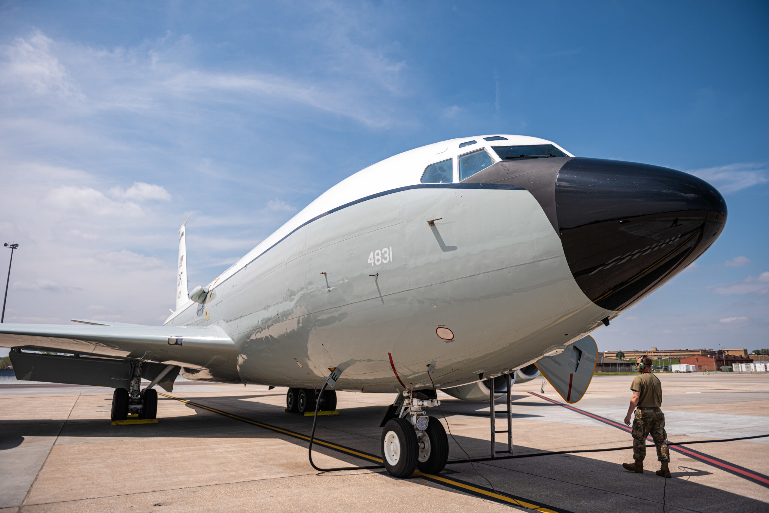 Samolot WC-135R do wykrywania skażenia radioaktywnego. Fot. U.S. Air Force.