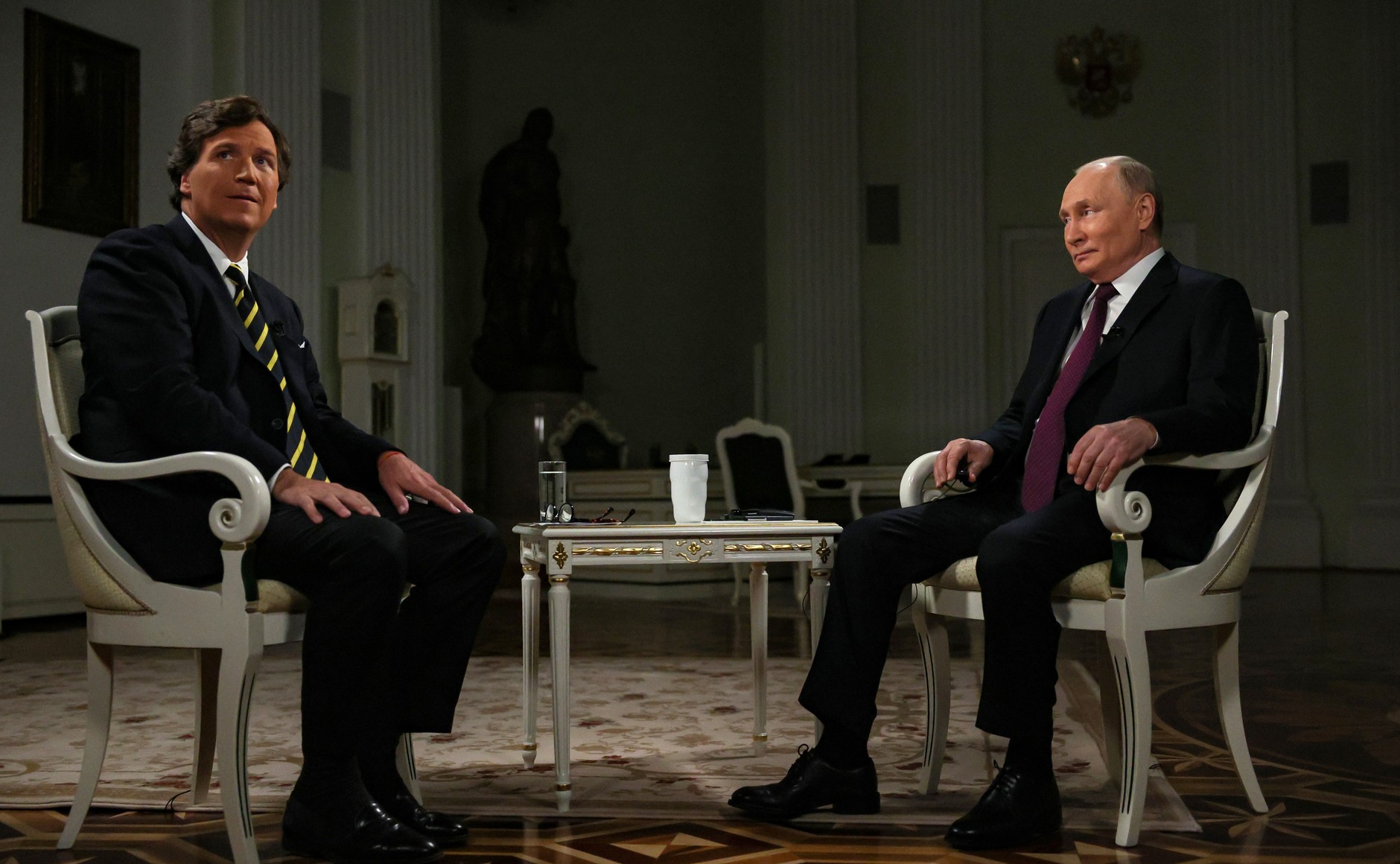 Tucker Carlson i Władimir Putin. Fot, Kremlin.ru.